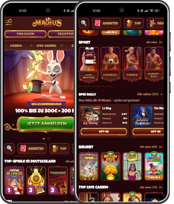 magius casino mobile-app